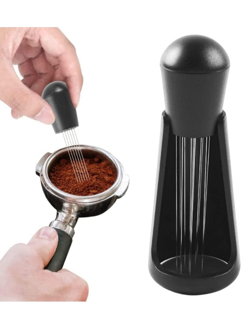 Oasisgalore Espresso Coffee Stirrer, Coffee Stirring WDT Tool, Needle Type Distributor(Black)  - Image 1