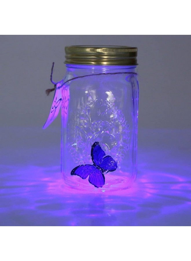 N.C Butterfly in a Glass Jar, Hsxxf LED Lamp Jar Animated Butterfly in A Jar Tap to Activate Gift Decoration (Red) - Image 5
