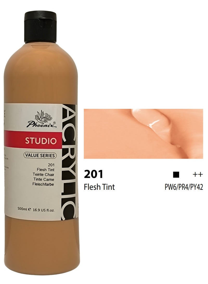 Phoenix Acrylic color (Flesh Tint 201) size 500 ml
