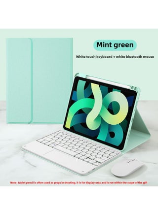 For 2022ipad10 Generation Bluetooth Keyboard Protective Cover 10.2 Touch Pad 8 With Pen Slot Air4 Tablet 10.9-Color:Mint Green +  + Send Bluetooth Mouse-Applicable Model:iPad Air5/Air4( 10.9 Inches) - pzsku/Z46D8CD98C2133FBA7346Z/45/1746214935/6dbdbb90-4002-410e-b233-0a285c4891fa