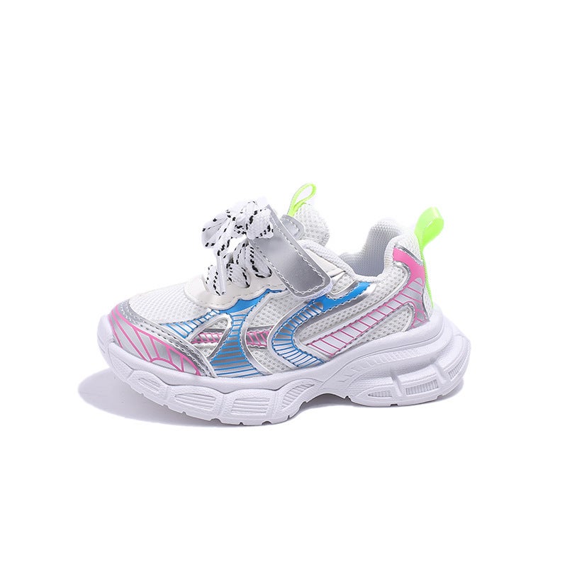 Mesh Sneakers Lightweight Flexible Sole Walking Shoes For Kids Indoor And Outdoor Activities - Image 1