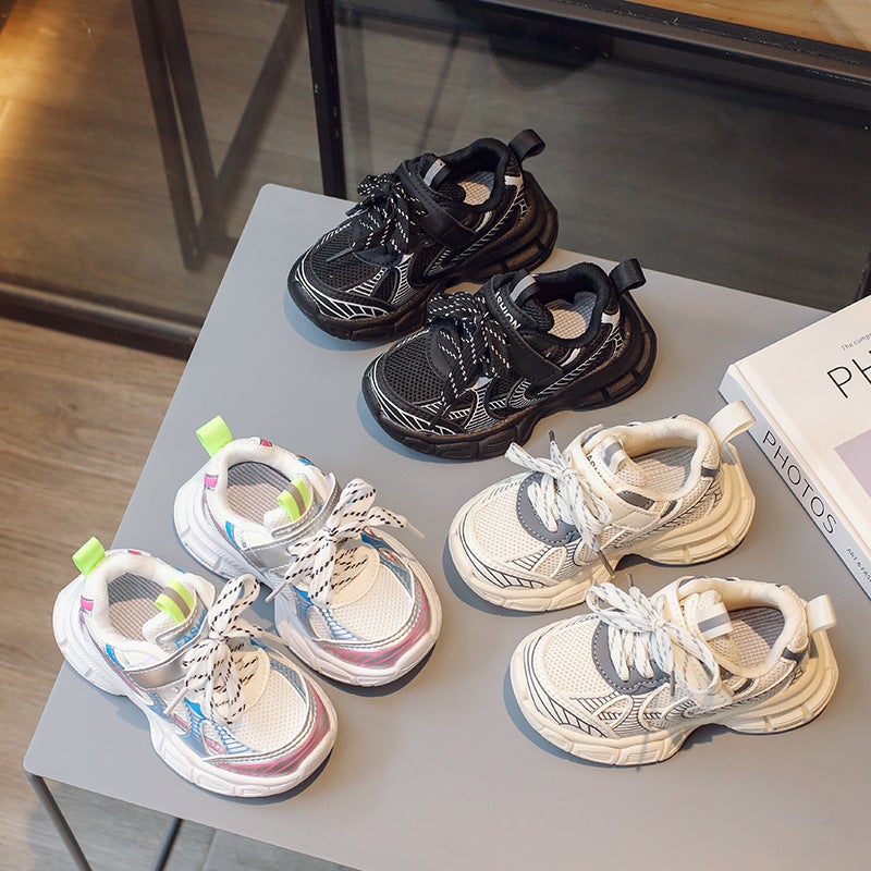 Mesh Sneakers Lightweight Flexible Sole Walking Shoes For Kids Indoor And Outdoor Activities - Image 3