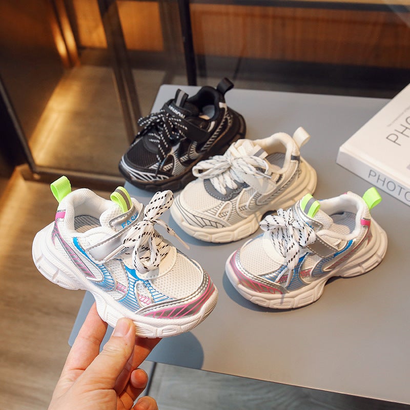 Mesh Sneakers Lightweight Flexible Sole Walking Shoes For Kids Indoor And Outdoor Activities - Image 2