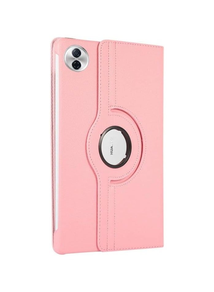 VKL Case Compatible with Honor Pad 10 12.1 Inch (2025) HEY3-W00/HEY3-W10, PU Leather Cover Sleep Wake Function 360 Rotating Stand Protective Shell (Pink) - Image 2