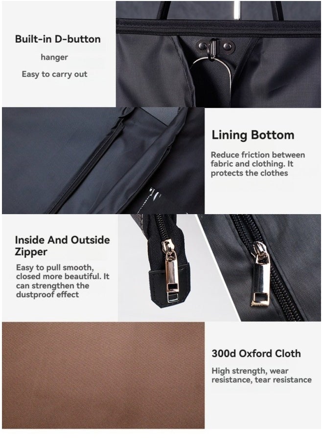 Generic Oxford Cloth Business Suit Bag  Travel And Storage Hang Bagging  Suit Jacket Dress Jacket  - Image 4