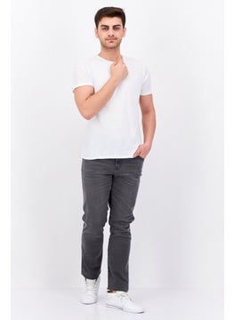 Wrangler Men Slim Fit Washed Stretchable Jeans, Light Grey  - Image 4