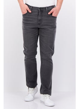 Wrangler Men Slim Fit Washed Stretchable Jeans, Light Grey  - Image 1
