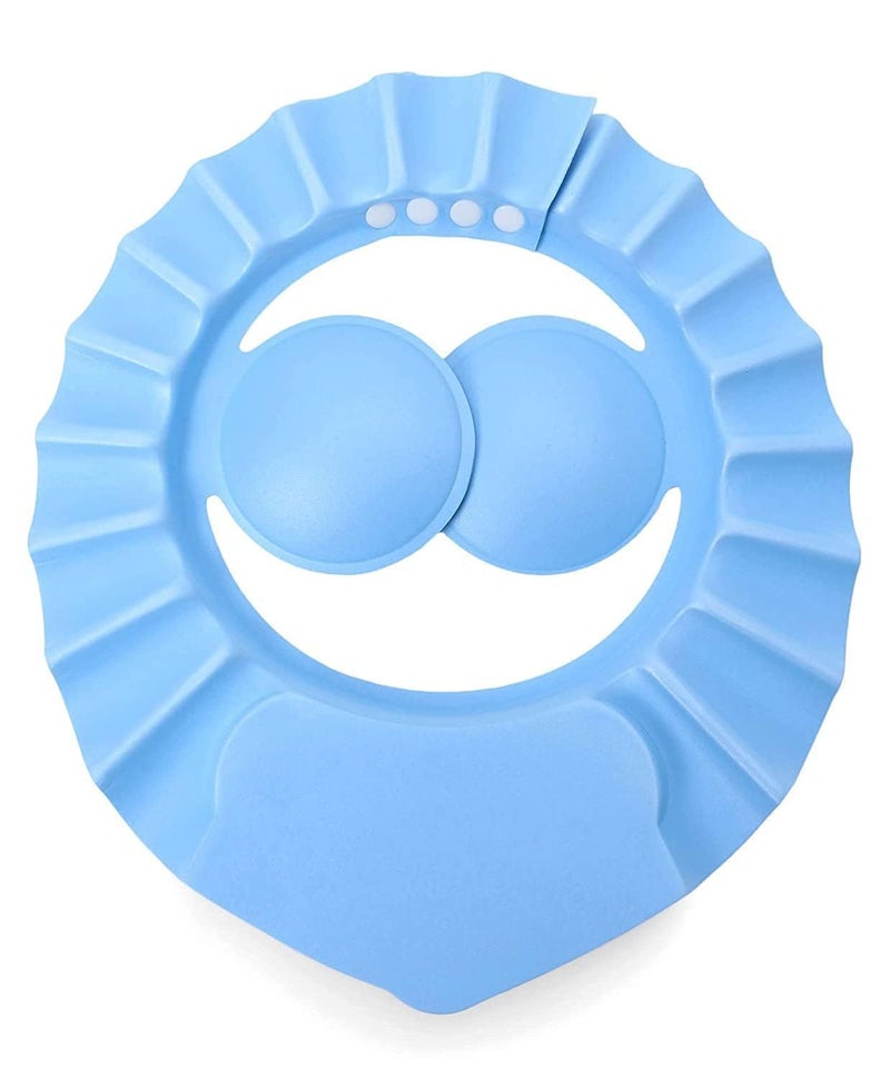 HEVIR Baby Bath Shower Cap - Adjustable Silicone Bath Visor Hat for Eye & Ear Protection | Waterproof Shampoo Hat for Toddler, Kids, and Children | Reusable Crown-Shaped Fun Design (Multicolor) - Image 1