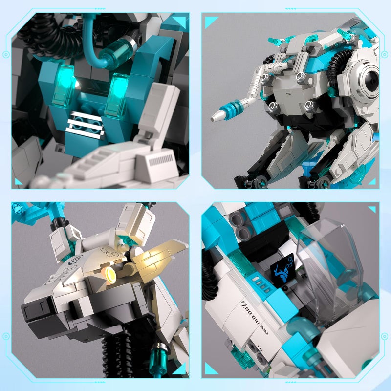 BNG Mechanical Deer Building Sets for Adult,Animal Collection Toy with Base for Home or Office Decor,Creative Building Gift for Teens Boys and Girls 8-14 (1566PCS) - Image 3