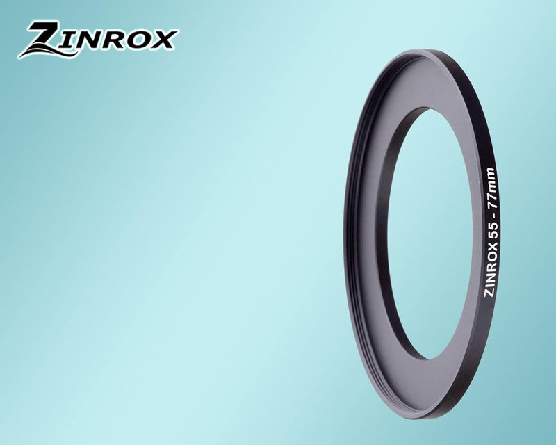 ZINROX ® 55-77mm Step Up Lens Filter Adapter Ring, Set of 1 Piece - Size :-55mm to 77mm Stepping Ring - Image 2