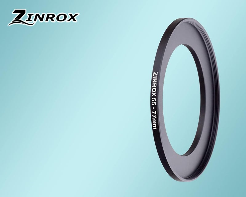 ZINROX ® 55-77mm Step Up Lens Filter Adapter Ring, Set of 1 Piece - Size :-55mm to 77mm Stepping Ring - Image 4