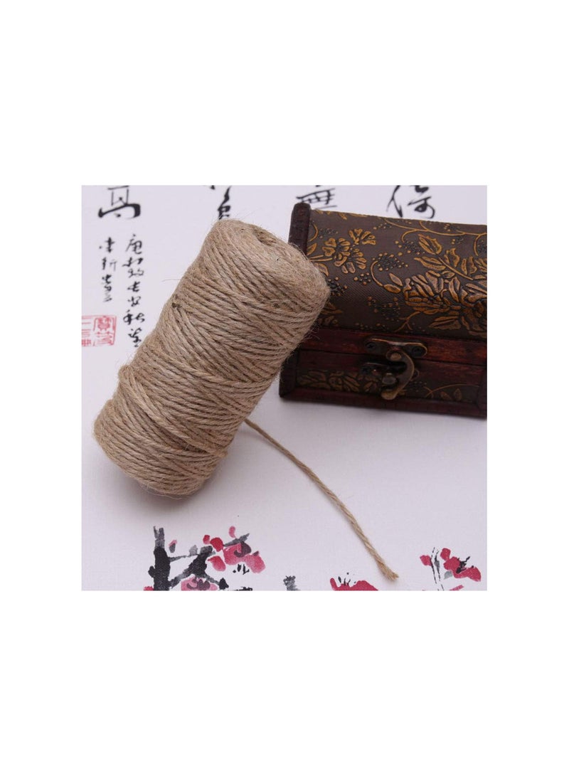 GGOOT 2mm 150M Length Natural Jute Twine Thick String 3Ply Rope DIY Arts Crafts Decoration Bundling - Image 4
