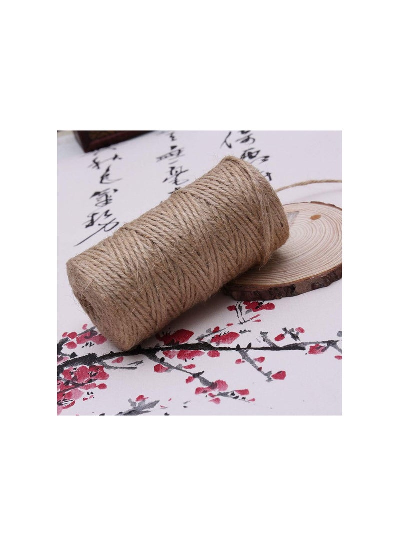 GGOOT 2mm 150M Length Natural Jute Twine Thick String 3Ply Rope DIY Arts Crafts Decoration Bundling - Image 5