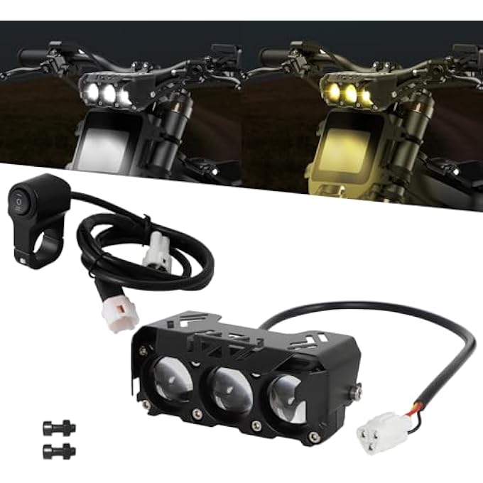 Alpha Rider Led Headlight Kit For Surron Segway X260 X160 S160 Talaria Easy Plug And Play High Brightness With Headlight Switch High Transmittance Front Headlamp With Switch Bright Head Lamp - Image 1