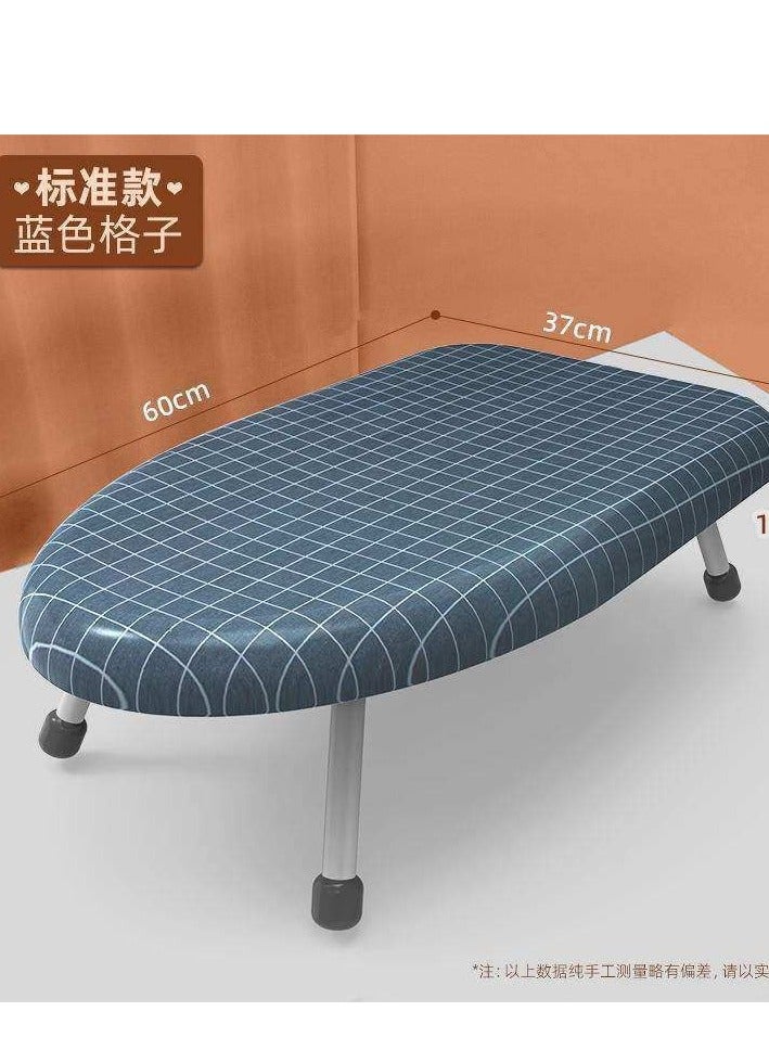 طاولة كي صغيرة، رف كي منزلي قابل للطي، وسادة مكواة كهربائية صغيرة للملابس، رف لسطح المكتب - متعدد الألوان