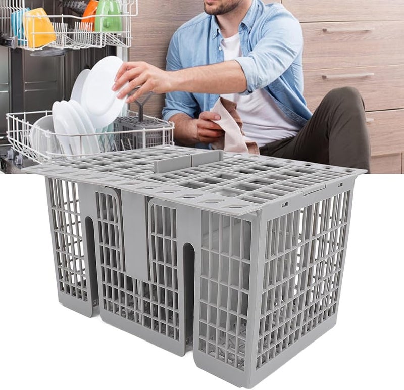 سلة أدوات المائدة ذات السعة الكبيرة 8 أقسام لغسالة الصحون، بديل لـ 99673 8729 C00257140 C00386607 - Image 3