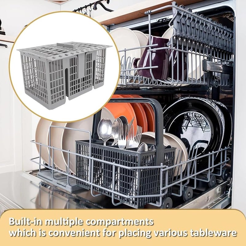 سلة أدوات المائدة ذات السعة الكبيرة 8 أقسام لغسالة الصحون، بديل لـ 99673 8729 C00257140 C00386607 - Image 5