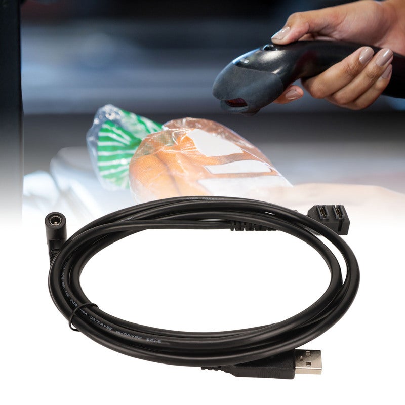 كابل USB: 2 متر من مادة البولي فينيل كلوريد (PVC)، نقل بيانات مستقر بسرعة 480 ميجابت في الثانية - سلك ماسح ضوئي لجهاز فيريفون VX805 VX820 لتزويد الطاقة ونقل البيانات - Image 1