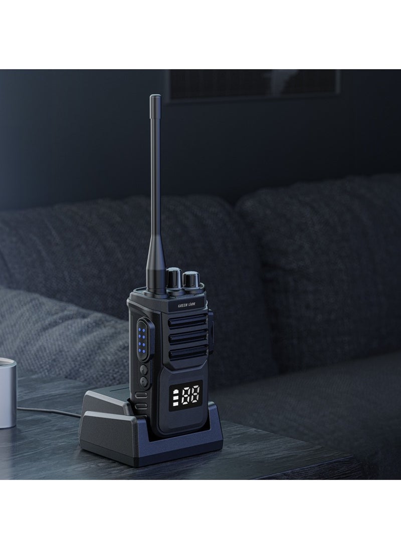 GPX700 Two-way radio with Scan Function and Volume Control Knob / Handheld radio / Portable radio / Radio transceiver / Wireless communicator / Clear Phosphor Display - Black