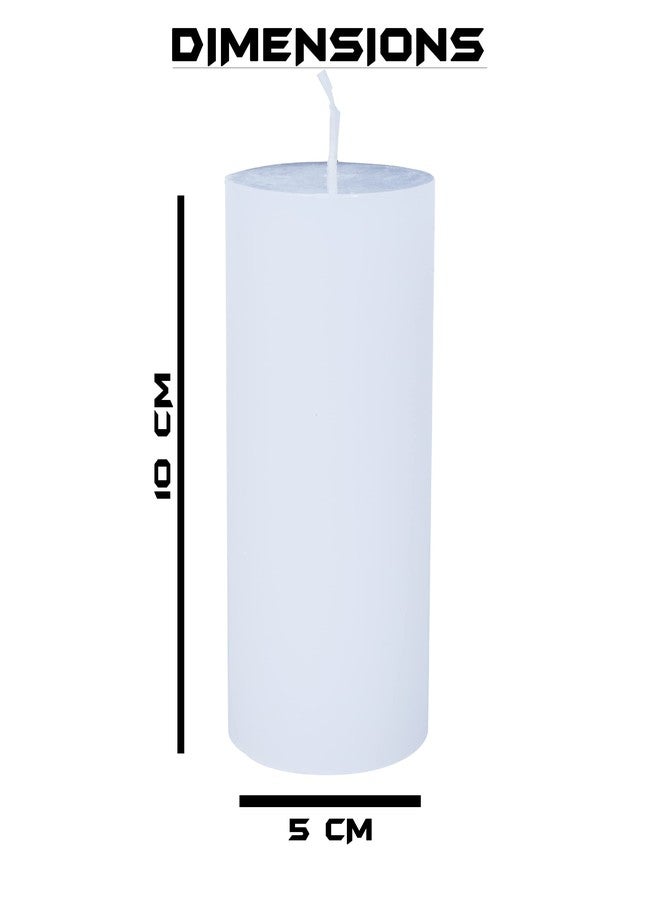 في سي شمعة عمودية بيضاء | احتراق يدوم 10 ساعات | شمعة ديكور بدون دخان للمنزل والصلاة - Image 2
