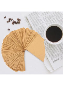 Generic 100-Piece Coffee Paper Filter Beige,Coffee Filter, Cone Coffee Filters, Pour Over Filters for V60 Coffee Dripper and Drip Coffee Maker,Used for 2-4 Cups, 100 Count, Disposable V02 Coffee Filters  - Image 5