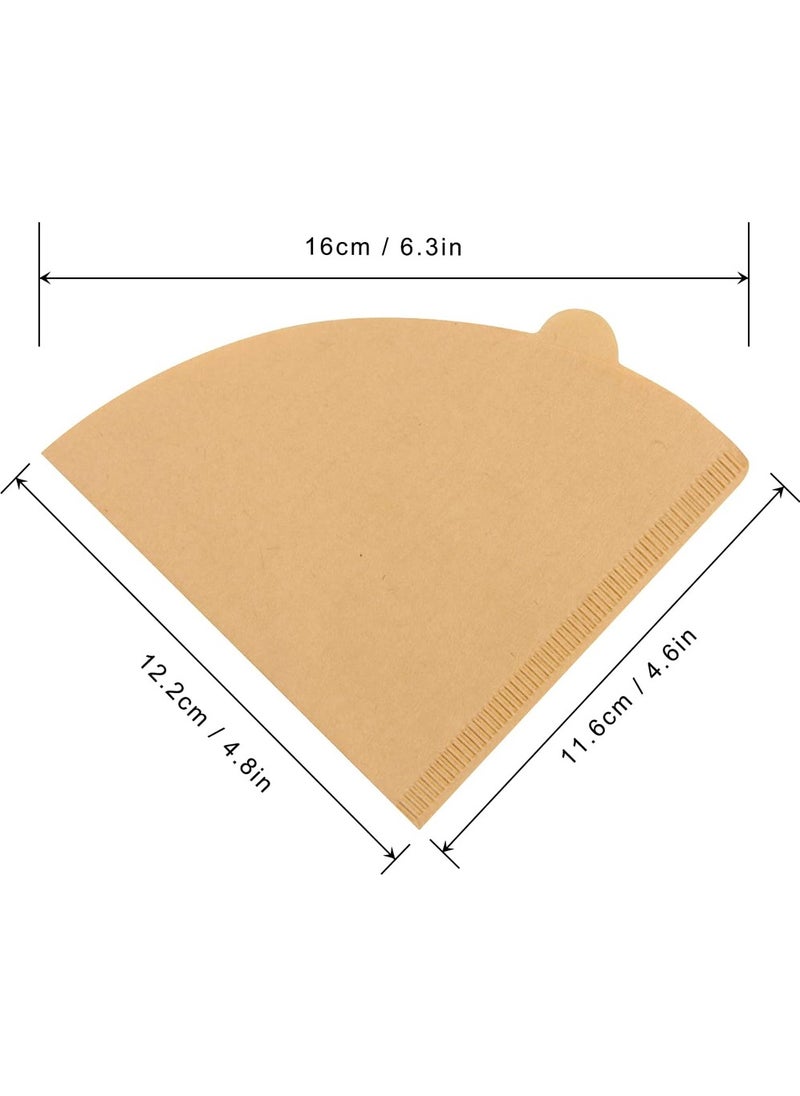 100-Piece Coffee Paper Filter Beige,Coffee Filter, Cone Coffee Filters, Pour Over Filters for V60 Coffee Dripper and Drip Coffee Maker,Used for 2-4 Cups, 100 Count, Disposable V02 Coffee Filters