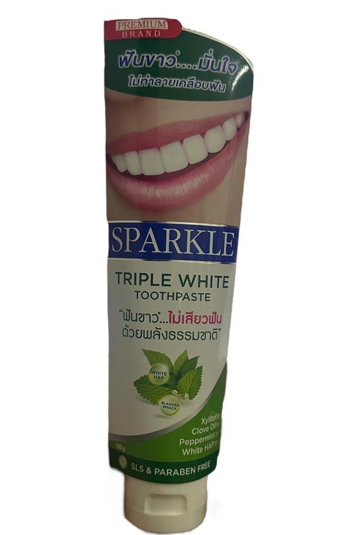 Sparkle triple white premium toothpaste from Thailand