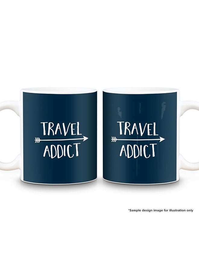 Stylizedd Designer Printed Coffee Mug with Heavy Duty Handle 11oz Ceramic Personalised Gift Mugs Cup [Microwave Safe & Dishwasher Proof] - Dubai Flag - Image 2