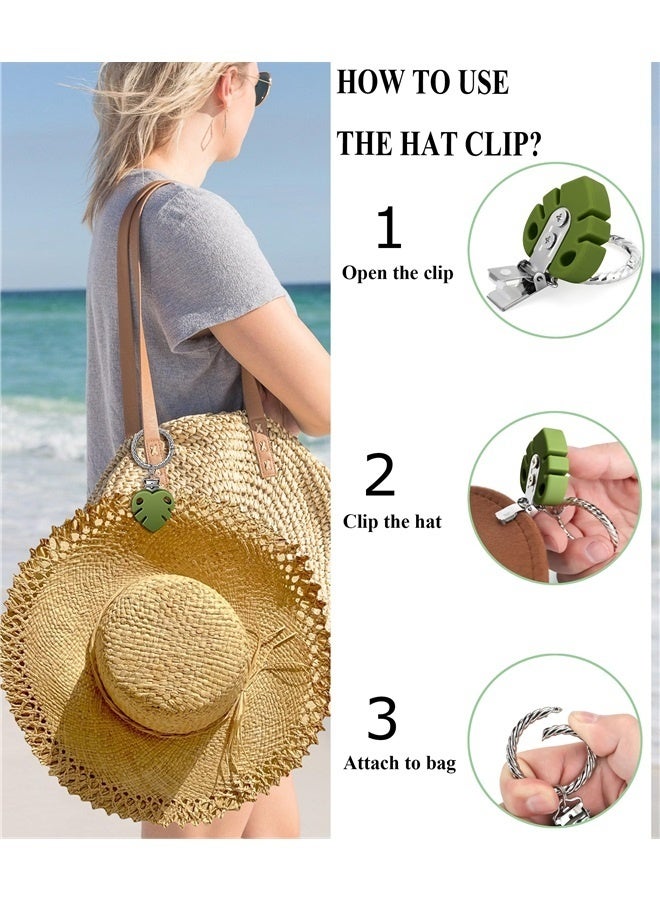 Generic Hat Clip - Hat Holder for Travel on Bag - Silicone Hands Free Hat Clip for Purse Luggage - Protect Hat from Falling - Image 4
