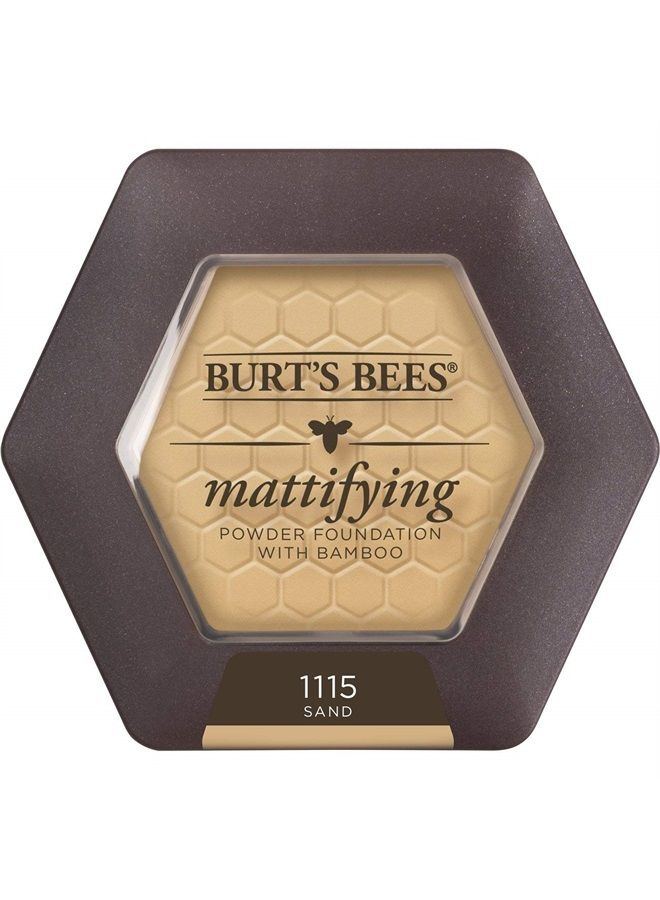 Burt's Bees 100% Natural Origin Mattifying Powder Foundation, Sand - 0.3 Ounce - Image 2