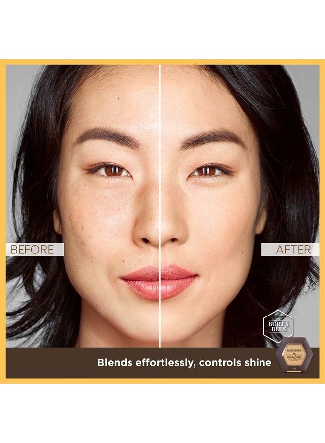 Burt's Bees 100% Natural Origin Mattifying Powder Foundation, Sand - 0.3 Ounce - Image 5