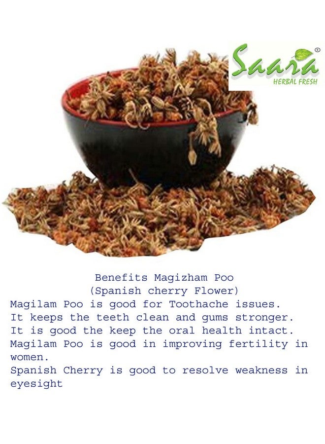 Saara مسحوق زهور ساارا العشبي الطازج، 100 جرام، الكرز الإسباني، ميموسوبس إلينجي، ماولساري، مسحوق زهور إيلانجي، 100 جرام - Image 5