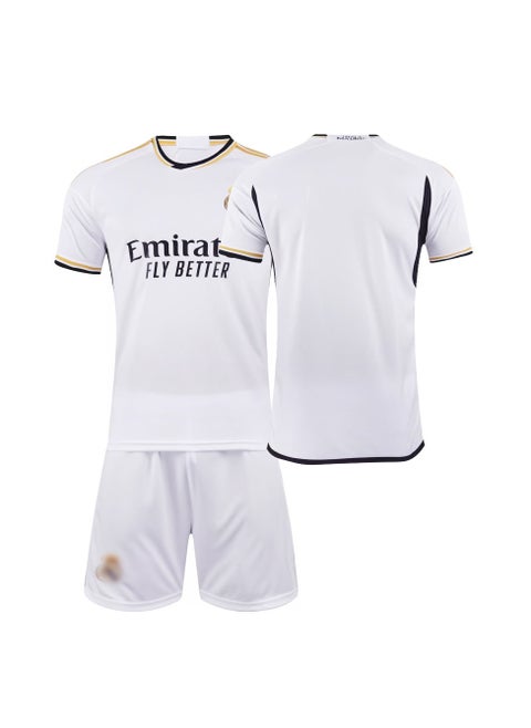 23-24 Real Madrid Home Football Jersey Football Jersey/Shorts Socks Gift Set Kids Size & Adult Size, Gifts for Fans and Friends