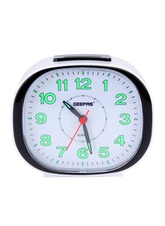 GEEPAS Geepas GWC26018 Bell Alarm Clock, Small Battery Operated, Analog Alarm Clock, Silent Non Ticking, Ascending Beep Sounds, Snooze, Light Functions, Ideal for Study Room, Bed Room & More  - Image 1