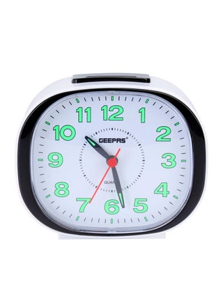 Geepas GWC26018 Bell Alarm Clock, Small Battery Operated, Analog Alarm Clock, Silent Non Ticking, Ascending Beep Sounds, Snooze, Light Functions, Ideal for Study Room, Bed Room & More - pzsku/Z46D9EA80E0A39BB993E3Z/45/_/1693315395/4a2541be-abcb-4867-801e-2a11073ac3d4
