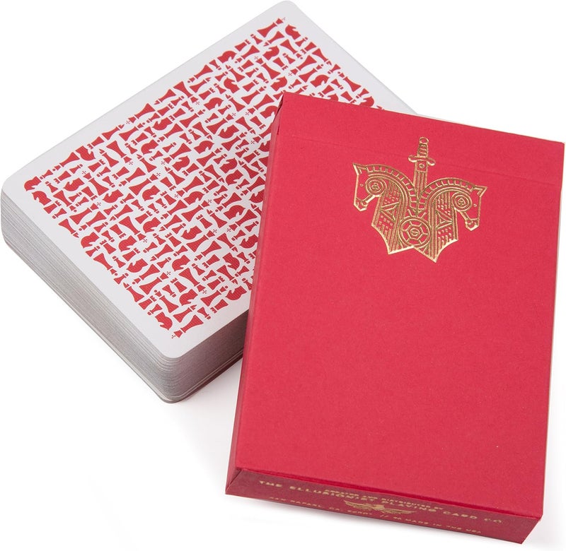 إلوجينيست مجموعة أوراق اللعب Red Knights من Ellusionist – ��ن تصميم دانيال ماديسون وكريس رامزي - قم بحركتك - Image 1