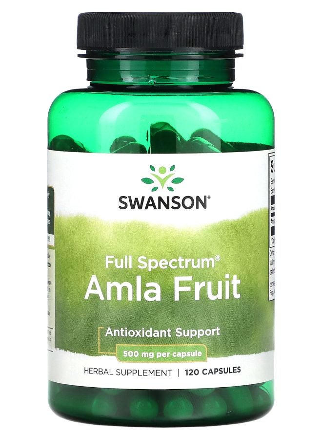 Full Spectrum Amla Fruit 500 mg 120 Capsules