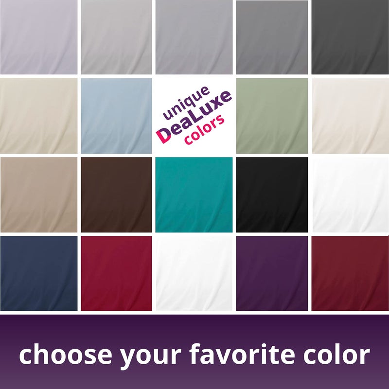 DeaLuxe Kids Twin Fitted Sheet Only - Real 16  Twin Deep Pocket Fitted Sheet Fit Perfectly 14 -18  Deep Mattress & Toppers - Lovely Twin Fitted Sheets - 1 Piece Fitted Bed Sheets - Fitted Sheet Twin Purple - Image 5