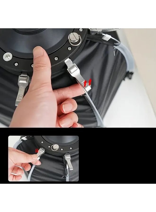 Mini Softbox Quick Release Fold for Bowens Mount Fit COB LED Video Light - Image 5