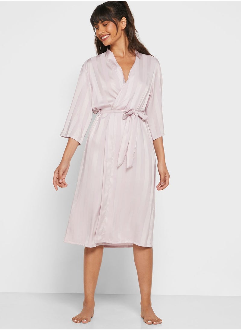 ELLA - Striped Robe - Image 1