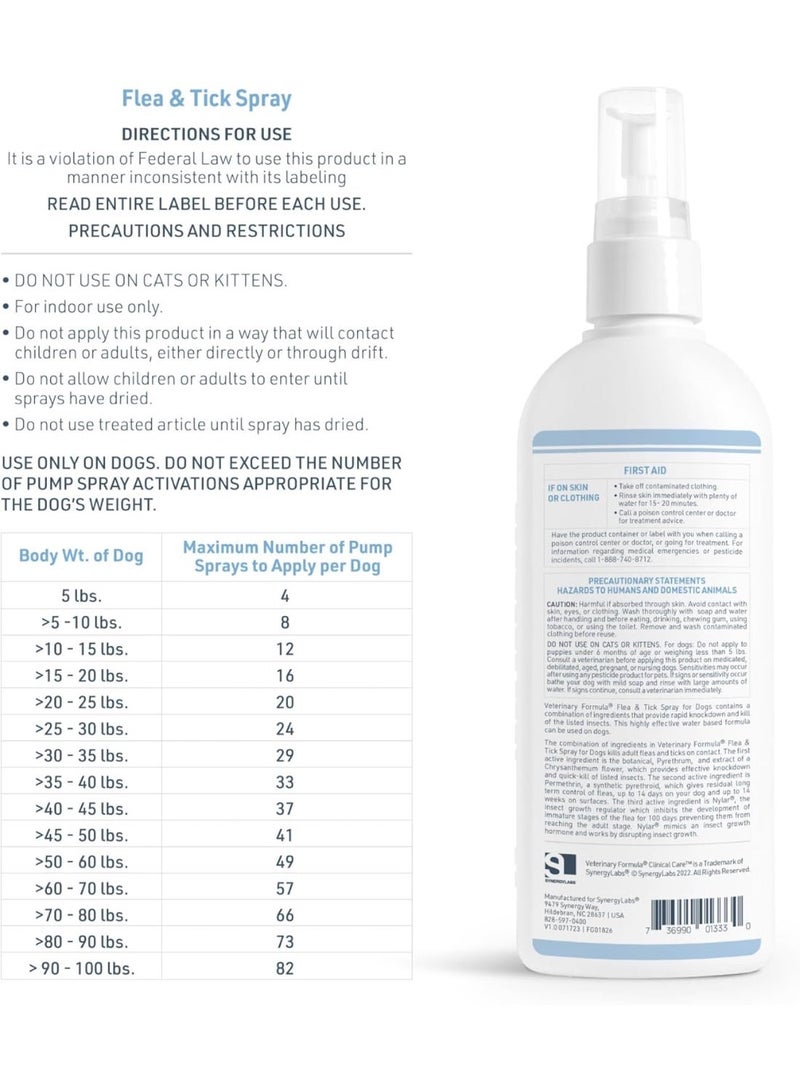 Veterinary Formula SynergyLabs Flea & Tick Spray 8oz From Varmacy - Image 2