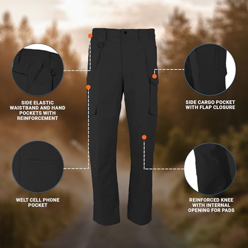 Propper Men's Canvas Tactical Pant, Black, 32 x 32 - Image 4
