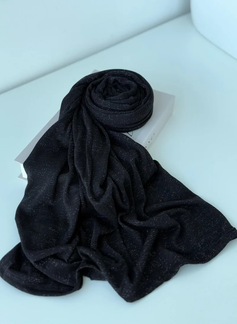 البنت الشرقية شال حجاب قطن كويتي بخطوط ناعمة ولامعة