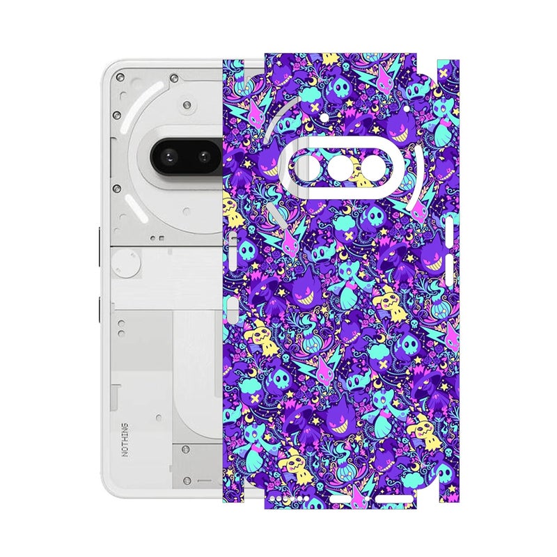 90STETHIX Mobile Skin Sticker Wrap | Compatible for Nothing Phone 3A | Scratchproof Matte Finish | Full Coverage for All Sides & Camera Protection (Design-1) (156) - Image 1