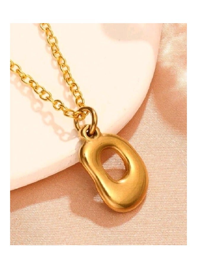 Attractives Trendy Stainless Steel Gold Plated Necklace For Women - Image 1