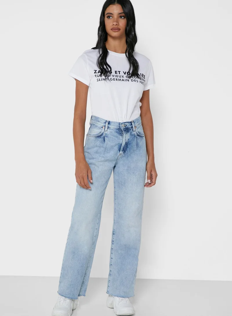 ZADIG & VOLTAIRE Zoe Slogan T-Shirt