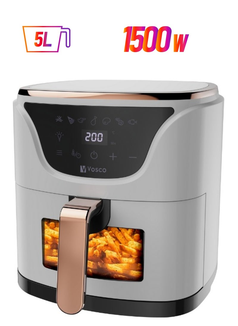 5L Air Fryer 1500W – Oil-Free Cooking, Smart Temp Control, Non-Stick & Auto Shut-Off - pzsku/Z46DA3BED511E19B12AE6Z/45/_/1739808065/9224b981-0b35-41b2-b8fa-69965bc7a073