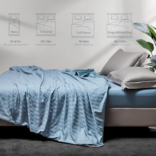 Elegear Revolutionary AC Cooling Blanket, Absorbs Heat to Keep Body Cool for Night Sweats, Double Sided Arc-Chill3.0 Cooling Fiber Q-Max>0.5, Lightweight Summer Cold Blankets - Image 3