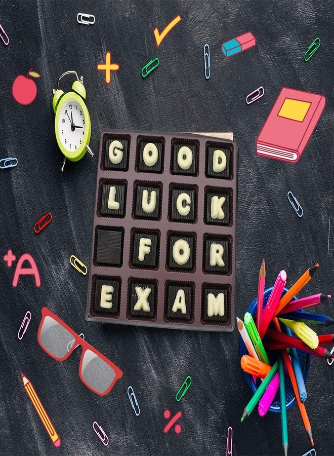 BOGATCHI All The Best Gifts for Exam|Good Luck for Exam | Dark Chocolates, 16pcs | Free Good Luck Ganesha Key Chain and Good Luck Card - Image 2