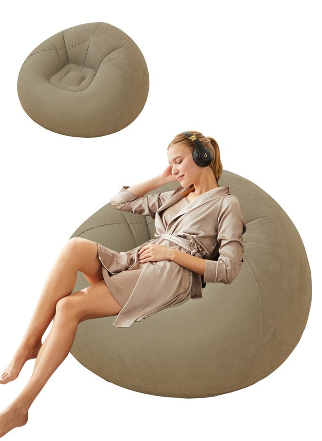 Generic Inflatable Sofa Chair, Waterproof Beanless Bag, Outdoor Air Furniture Lazy Sofa, Camping Inflatable Lounge Chair, Ideal for Camping, Travel, Beach, and Backyard Relaxation  - Image 1